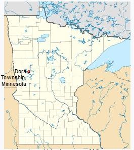 Map of Dora Township, MN